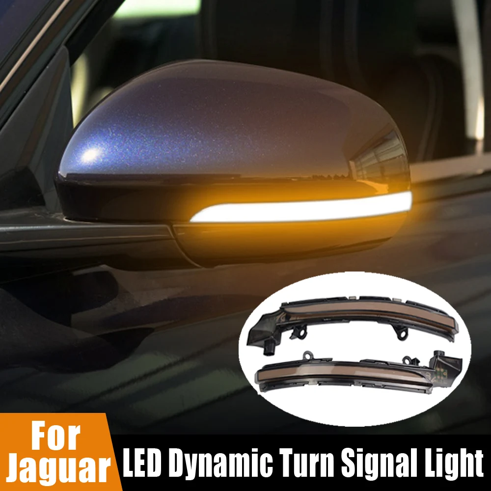

Superb LED Dynamic Turn Signal Light Side Rear-View Mirror Light For Jaguar XE XF XJ F-Type XK XKR I-Pace X250 X260
