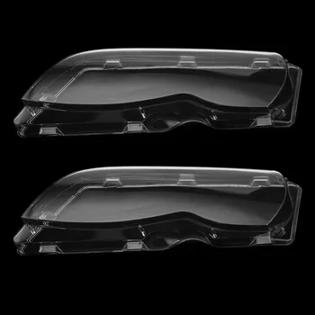 

Set Headlight Lens Car 1 Pair Front Transparent Cover For BMW E46 3 Series 4 Door 2002-2005
