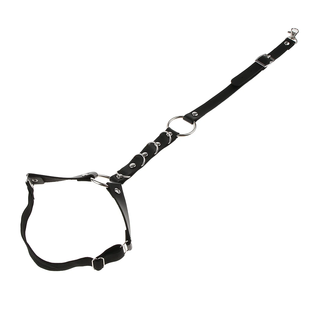 Elastic Lady Body Harness Thigh Garter Belt Leather Leg Strap Suspender 38cm