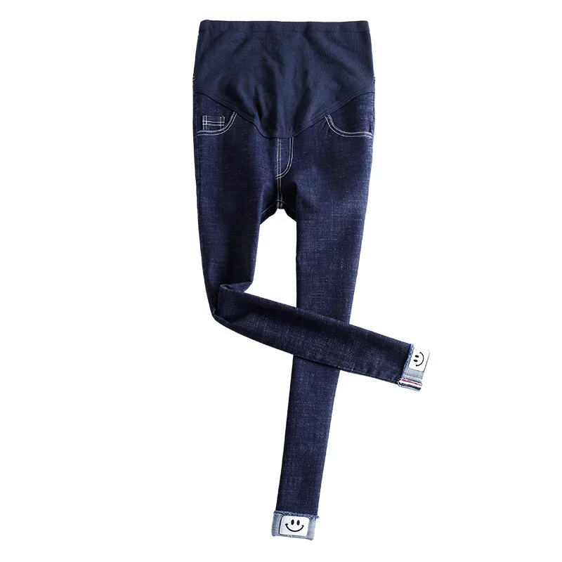 Maternity Jeans Autumn Pregnant Women Belly Support Pencil Pants Curling Trousers Pregnancy Pants JOYRAY.B