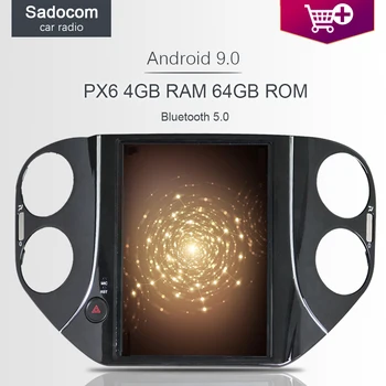 

PX6 Tesla DSP 9.7" Android 9.0 For VW Tiguan 2010-2016 car radio IPS Car DVD Player 4GB autoradio Multimedia GPS autoradio