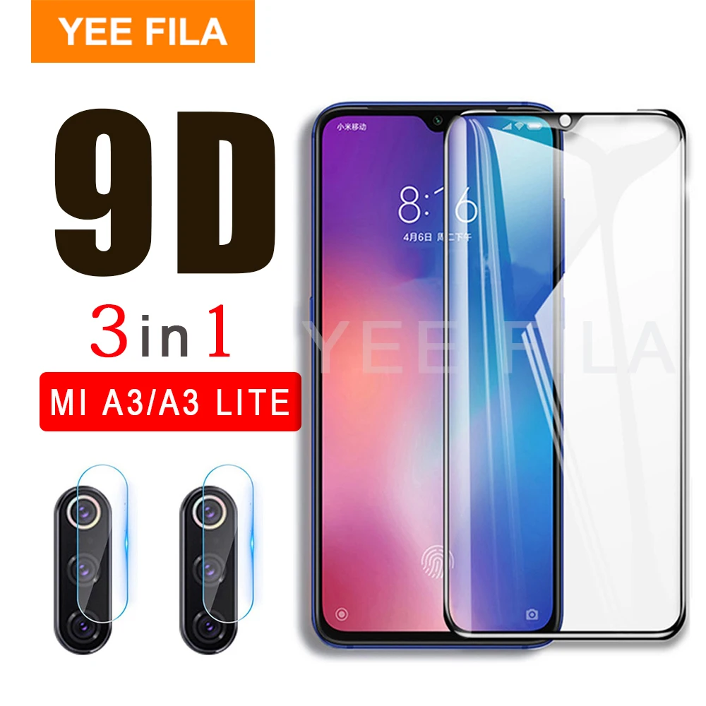 Закаленное стекло для камеры 3 в 1 Защита экрана Xiaomi Mi A3 Lite MiA3 9D mi Lite|Защитные