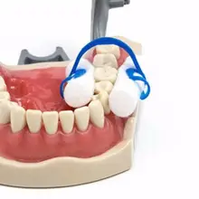 20 шт Синий Одноразовый держатель рулона хлопка зажим стоматологический держатель набор для стоматологического клиника лаборатория резиновые палочки для зубов
