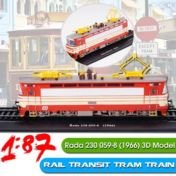 

1/87 Collection Classic Train Bus Diecast Trolley Model Cars Toy Vehicle Alloy Casting Tour Tram Car Toys