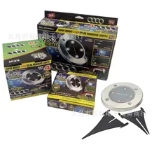 Amazon дисковые огни погребенный свет уличный фонарь на солнечной батарее лужайка во дворе лампа из нержавеющей стали Ландшафтная лампа