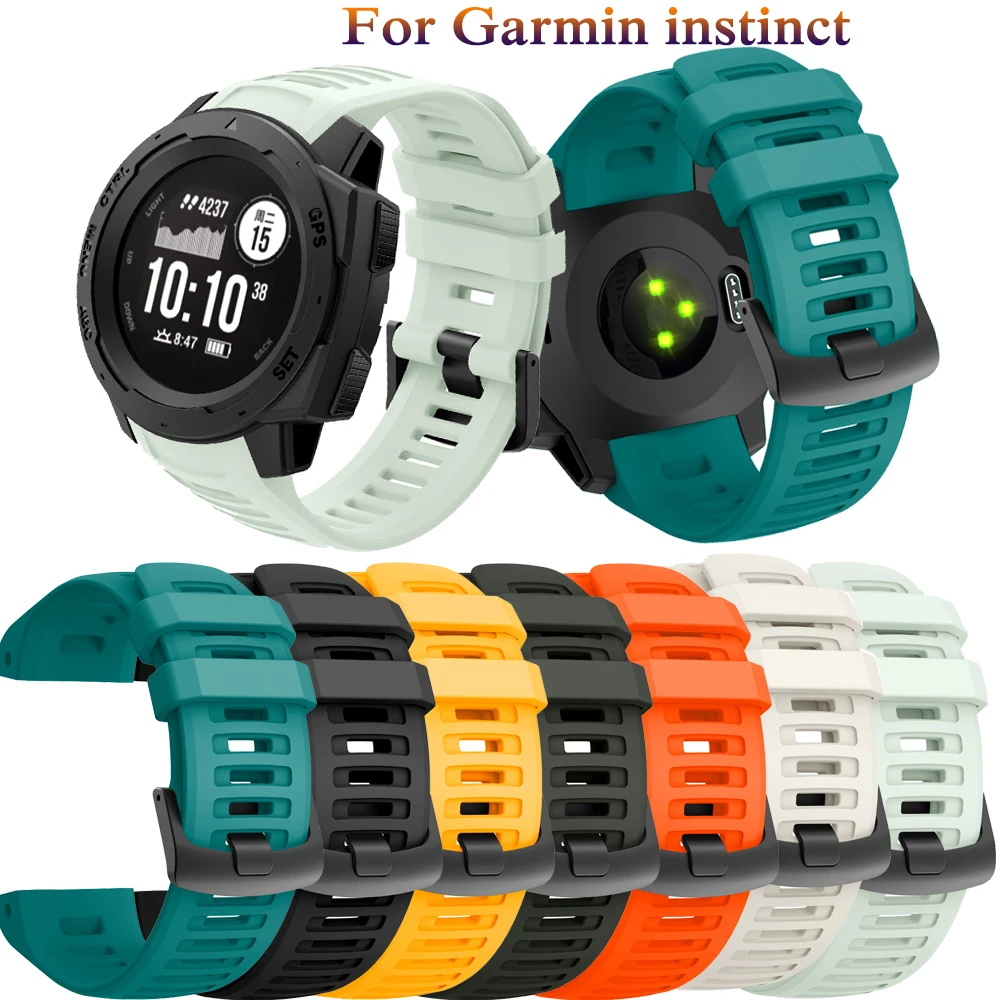 

For Garmin Instinct Smart Watch Strap fashion soft Silicone Replacement Wrist bands Colorful Bracelet For Garmin Instinct Correa