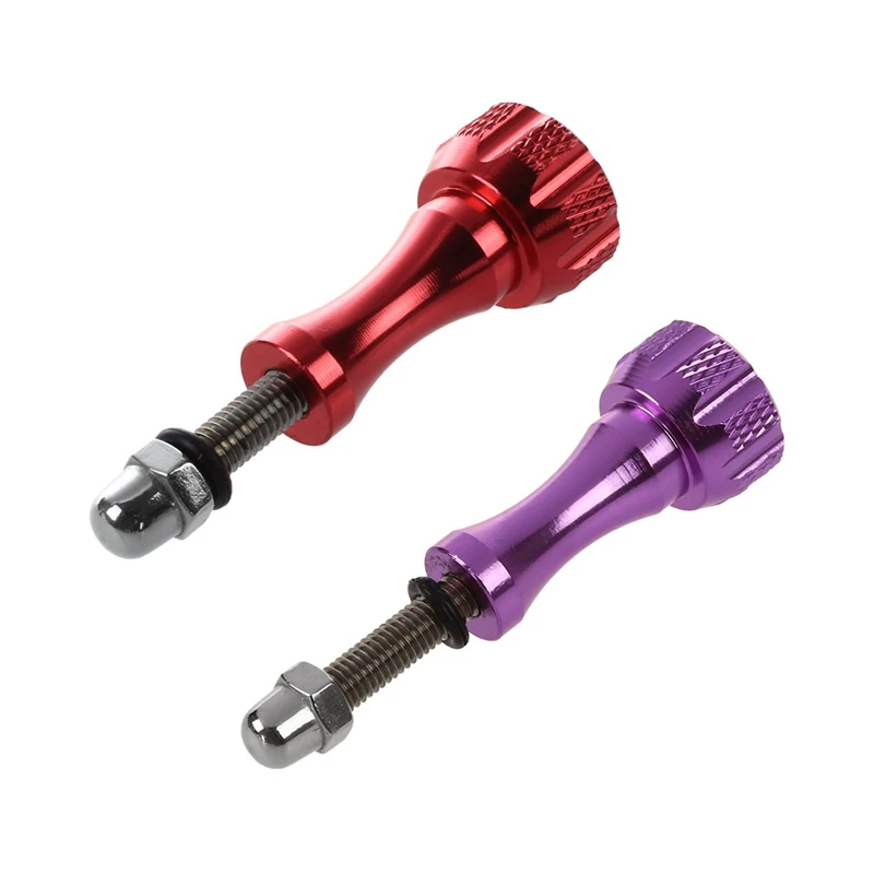 6X Aluminium Alloy Knob Thumb Screw Mount Accessories for Gopro Hero 5 4 3 Sjcam Sj4000 Sj5000 SJ6 M10 H9 H3 C30 Red & Purple |
