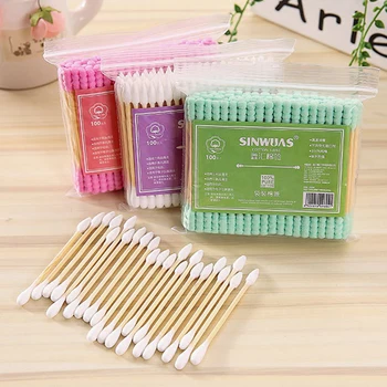 

Cotton Buds Double Head RFID Blocking Multifunction Cotton Swab Ears Cleaning For Medical Women Makeup Disposable Clean Tips