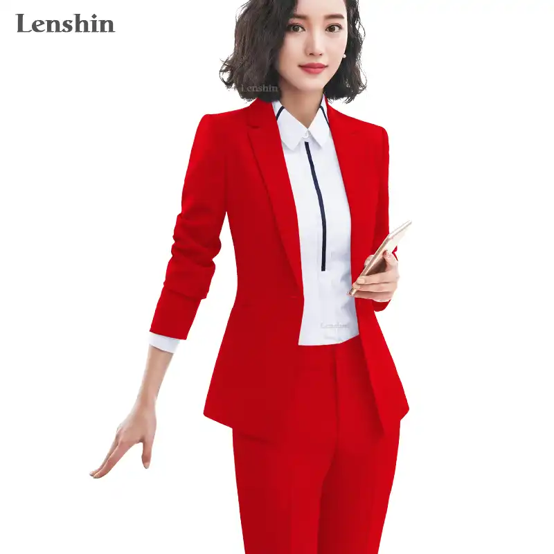 simple red suit