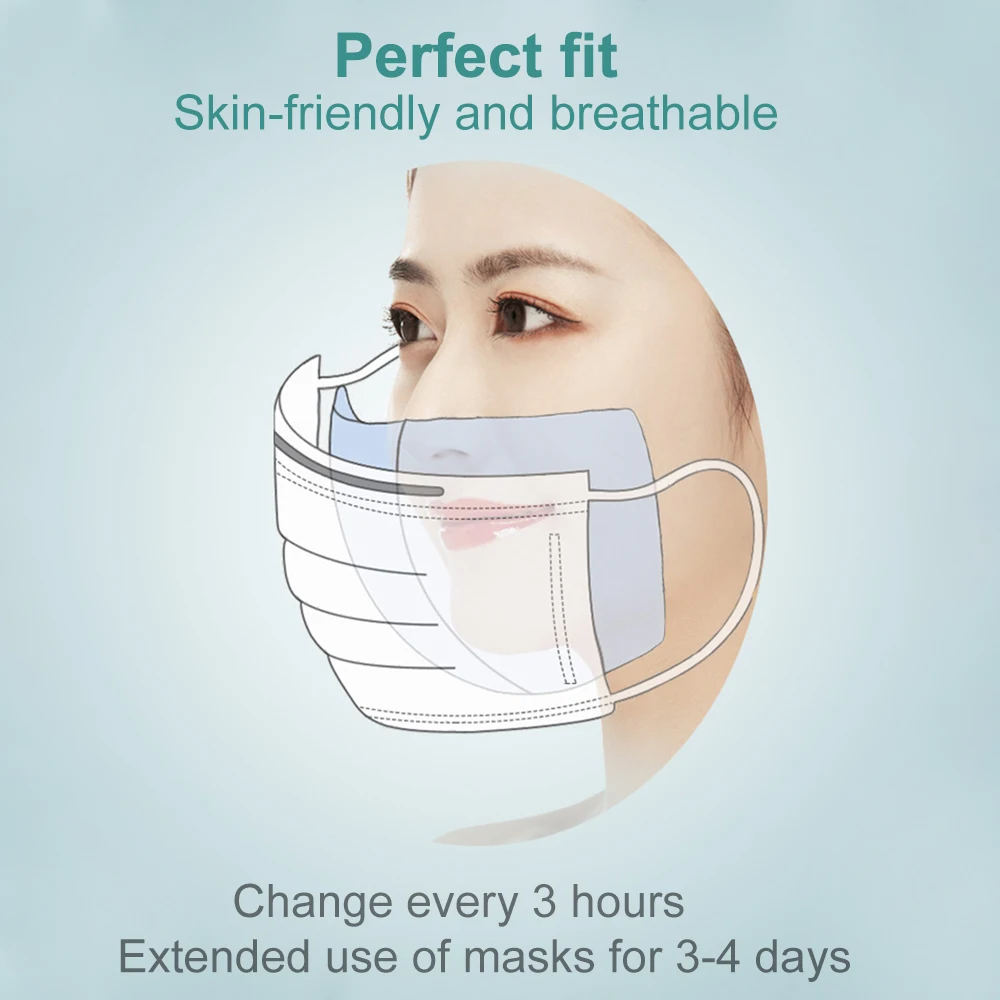 20Pcs PM2.5 Respirator Mouth Mask Valve Gauze Haza Mask Mouth Mask Breathable Washable Health Beauty Sunscreen Face Mask