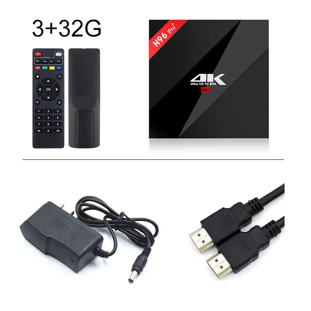 3G 32G H96 Pro plus Android 7,1 ТВ приставка 2G/3G ram 3 2G rom Amlogic S912 Восьмиядерный ТВ приставка BT4.1 2,4G+ 5G двойной Wifi смарт медиаплеер - Цвет: 3G 32G