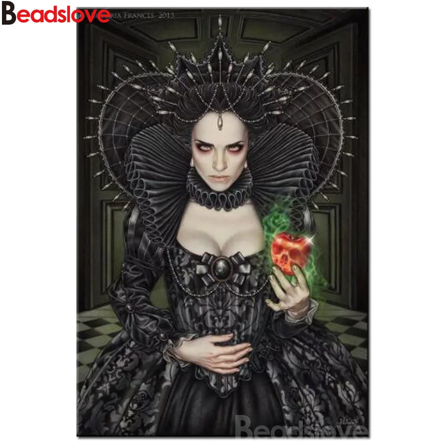 Картина из страз Волшебная ведьма квадратная круглая 5 d | Дом и сад