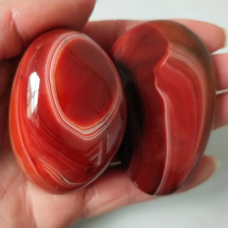 Natural stone Sardonyx agate palm stones playthings small stones and crystals healing crystals
