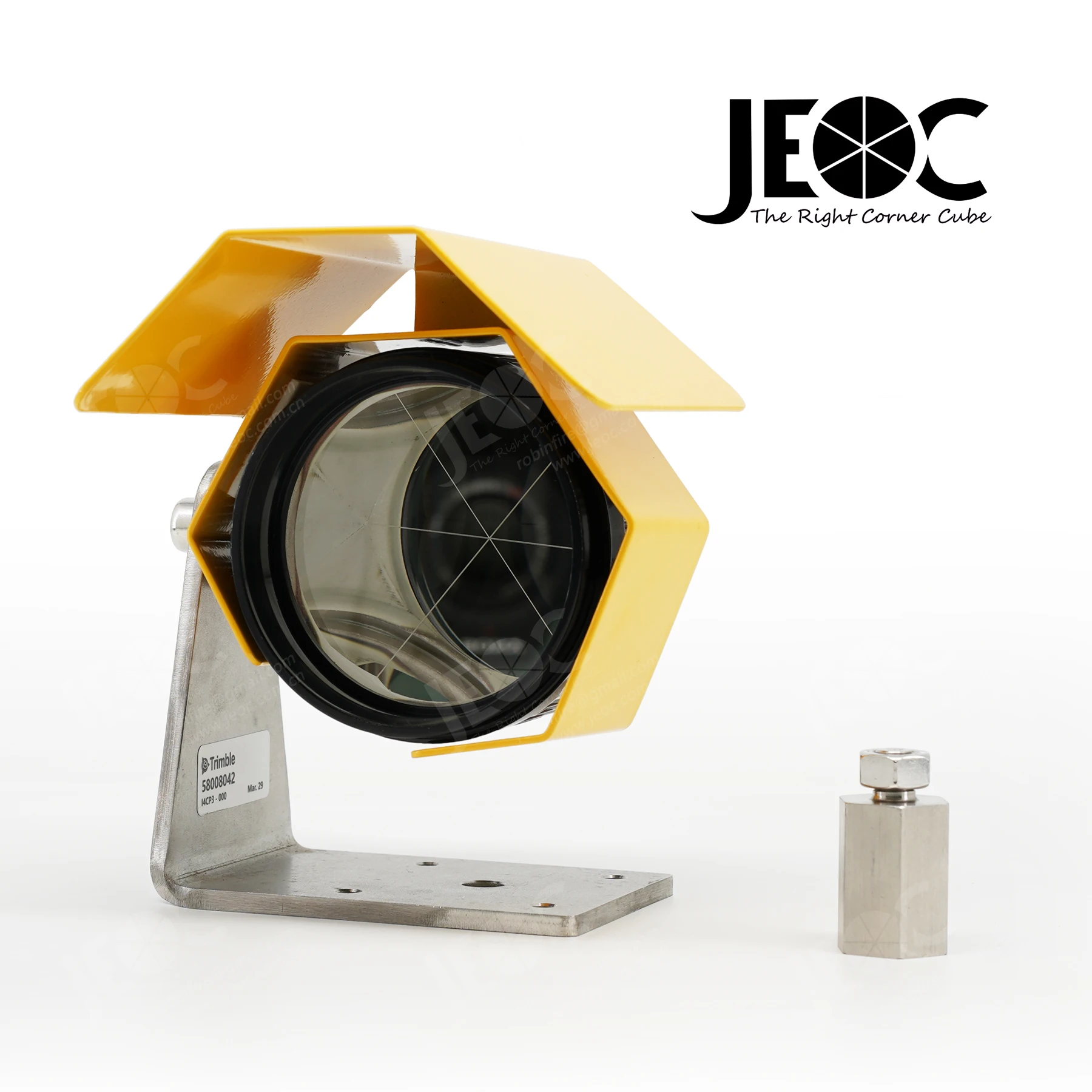 JEOC 대형 모니터링 반사 프리즘, 5/8 어댑터 및 Tribrach가 있는 Trimble 5 반사경, 토지 측량 장비 액세서리