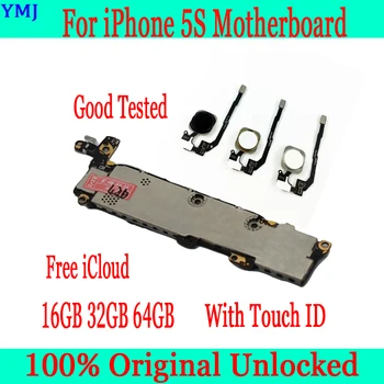 

with Full unlocked for iphone 5S Motherboard with Touch ID,Original for iphone 5S Circuit board+Full Chips,16GB 32GB 64GB