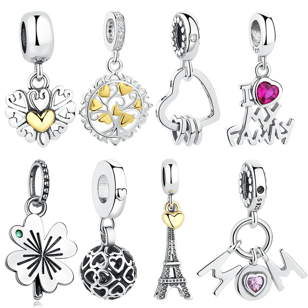 Подарок на день Святого Валентина подвеска-Шарм из стерлингового серебра 925