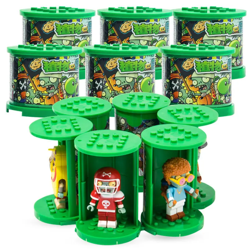 

Plants vs Zombies Figures Building Blocks PVZ Action Figures Lepining Role Play Battles Learning Toys For Children Collection