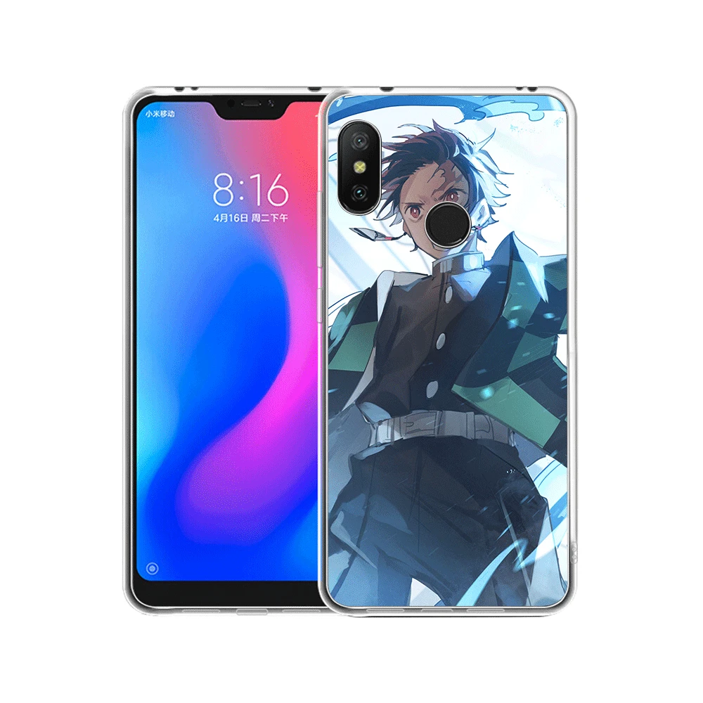 Чехол для мобильного телефона Xiaomi Redmi K20 Pro 7 GO S2 7A 4A 4X5 5A 6 6A Чехол аниме Demon Slayer Kimetsu No Yaiba Shell