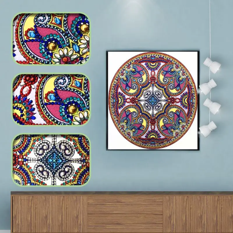 

Circle 5D Special Shaped Diamond Painting Embroidery Needlework Rhinestone Crystal Cross Craft Stitch Kit DIY