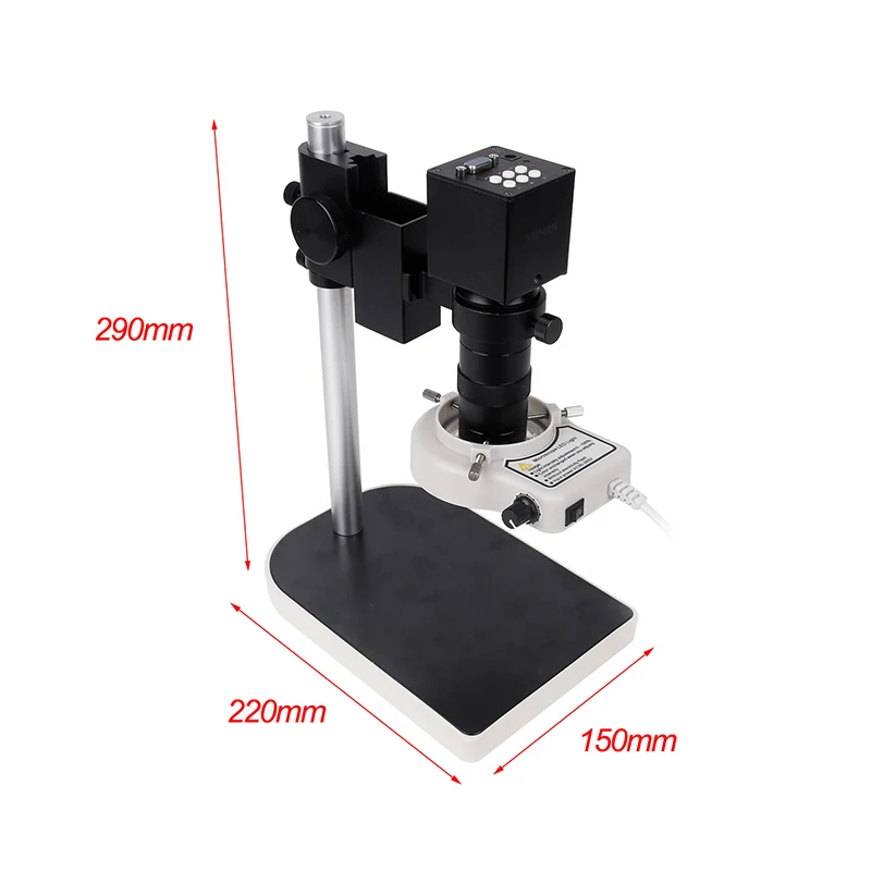 Цифровой электронный видео микроскоп+ 60F/S VGA промышленный микроскоп камера+ 130X C крепление объектива металлическая подставка для пайки телефона