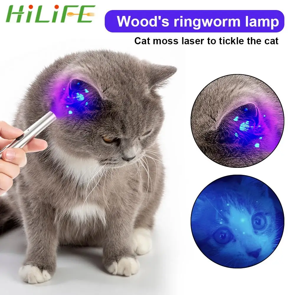 Waterproof Pet Fungus Detection Skin Ultraviolet Light Wood's Lamp 365