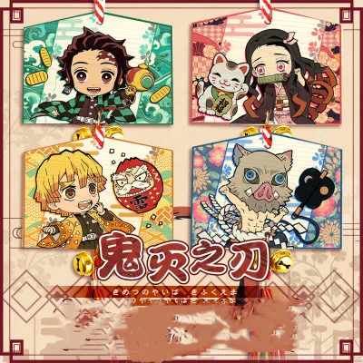 

Anime Custom Demon Slayer Painted Horse Creative Holiday Gift Wooden Craft Cartoon OrnamentsKamado Tanjirou Cool Thing