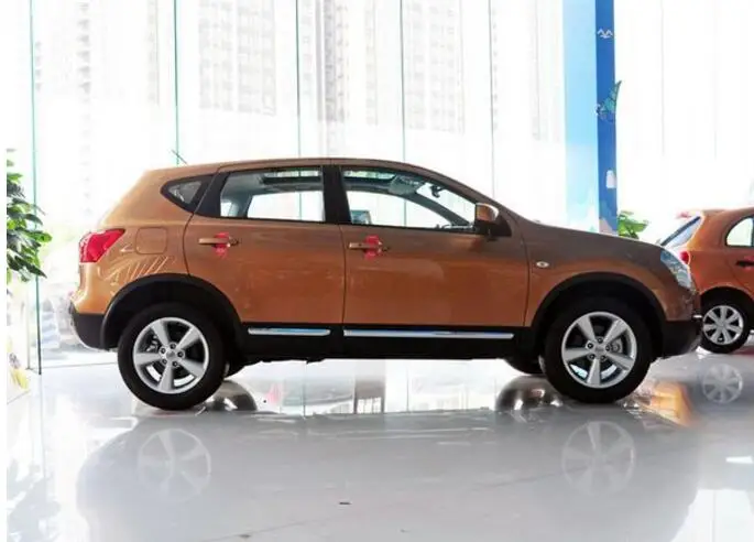 ABS Краски Автомобиля Заднее Крыло багажника выступ Спойлеры насадка для Nissan Qashqai 2007 2008 2009 2010 2011 2012 2013 - Цвет: Золотой