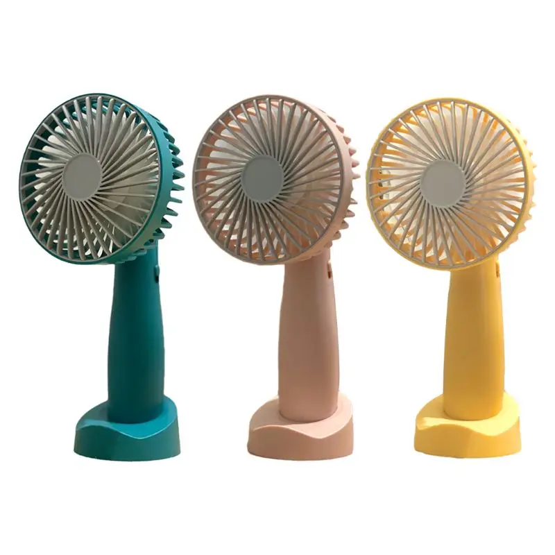 

Mini Handheld Fan USB Rechargeable Desktop Cooling Fan with Mobile Phone Holder Rotatable Air Cooler Fan for Home Office