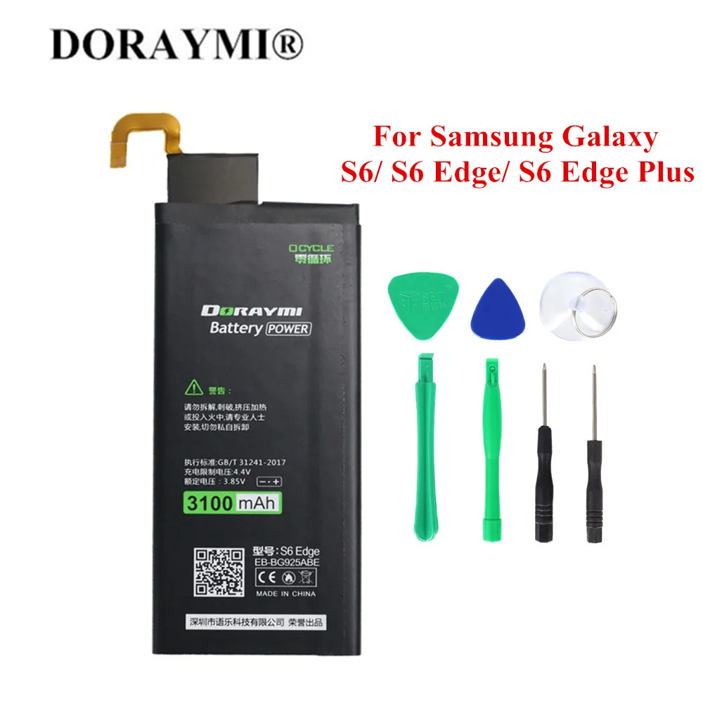 Doraymi-Batteria Per Samsung Galaxy S6 Edge Plus, Eb-Bg920Abe,Eb-Bg928Abe,Eb-Bg925Abe,Eb-Bg925Abe,G9200,G9250,G925F,G9280,G928F