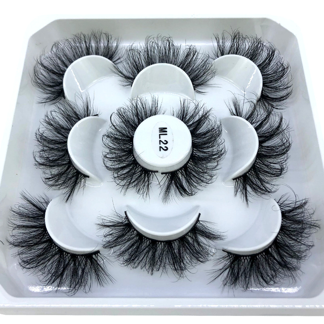 5 pairs natural false eyelashes fake lashes long makeup 3d mink eyelashes eyelash extension mink eyelashes for beauty