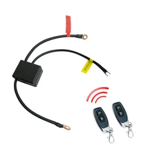 12v 2 pces sem fio de controle remoto da motocicleta desconexão da bateria cortar interruptores mestre isolador universal