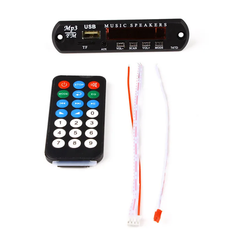 Bluetooth MP3 плеер с слот для карты SD/USB/fm декодер доска рисования 5V 12V аудиомодуль