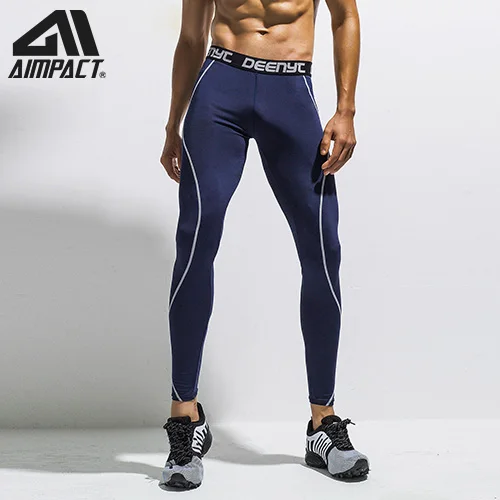 dark blue Спортивные утягивающие брюки для мужчин, спортивные, фитнес, бег, бодибилдинг, тренировка, тренировка, тренажерный зал, лосины для йоги на открытом воздухе AM5116 - Цвет: dark blue