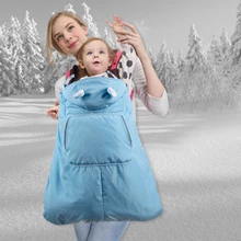 Детская уличная теплая куртка с ремешками на рукавах плащ детский поясной рюкзак с табуретом на лямках платок для осени и зимы водонепроницаемый