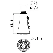 Кухонный кран для ванной комнаты, выдвижная насадка для душа, сменная насадка для распыления воды, спринклерная насадка, распродажа