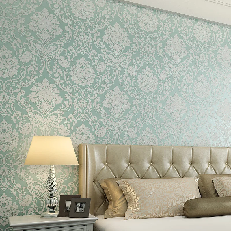 

Romantic Beige Flower Non-woven Wallpaper 3D Embossed Textured Wallcoverings Floral Wall Paper Wedding Room Wall Rolls