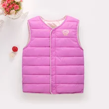 Детский хлопковый жилет; Новинка года; детская одежда; Однотонный внутренний жилет; Детский Теплый хлопковый жилет