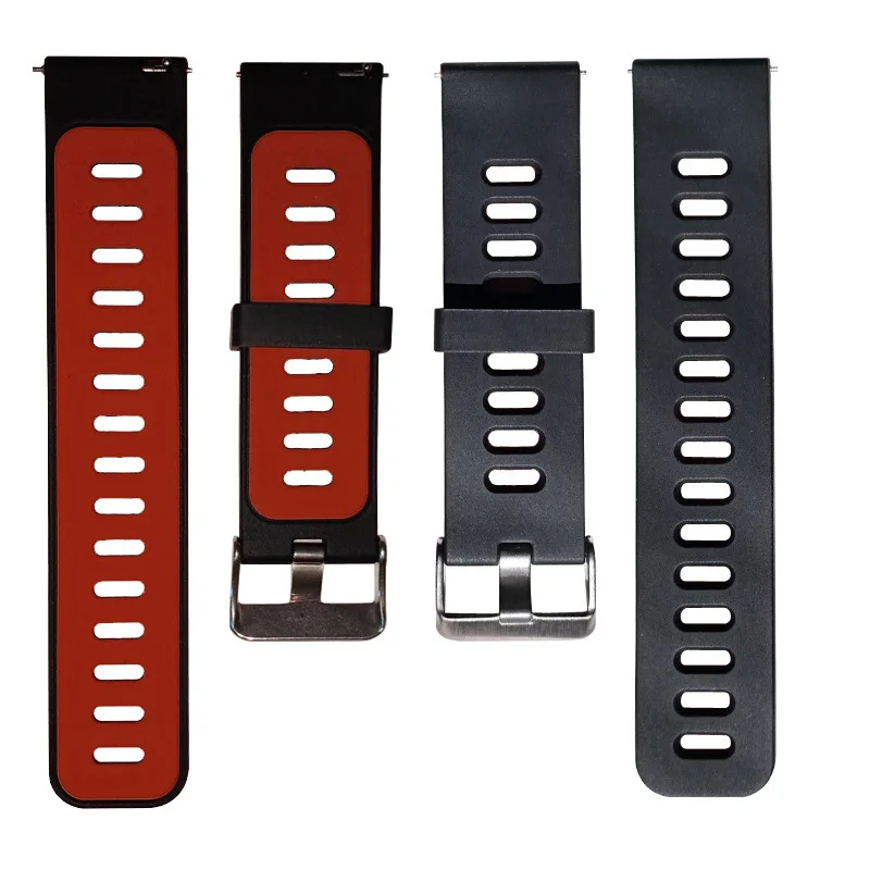 Спортивный ремешок для Huami Amazfit Pace Stratos 3 2 2S Аксессуары для умных часов Силиконовый Браслет ремешок для Amazfit GTR 47 мм ремешок