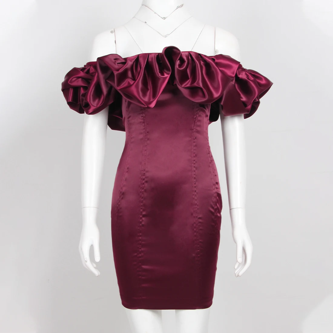 DEIVE TEGER женское Пышное черное платье Vestidos с открытыми плечами сексуальное Клубное