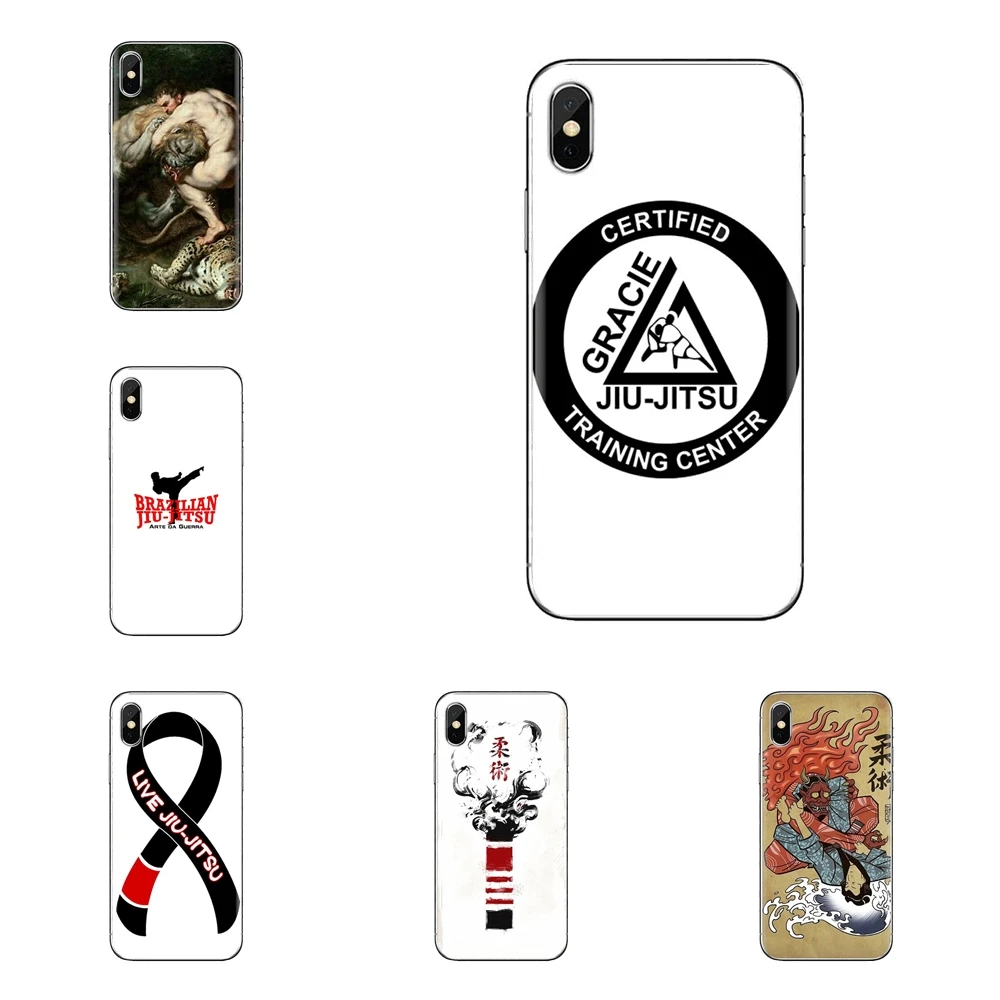 For iPod Touch Apple iPhone 4 4S 5 5S SE 5C 6 6S 7 8 X XR XS Plus MAX jiu jitsu Soft Transparent Cases Covers |