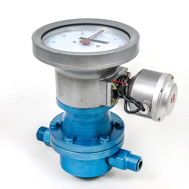 Rozsdamentes Acél Dízel Áramlásmérő Dn10 ~ Dn250 L/Perc Nagy Tartományú Mechanikus Kijelző Ovális Fogaskerék - Image 3