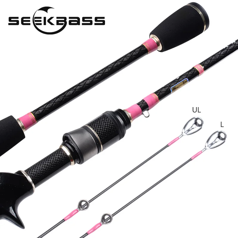 УГЛЕРОДНЫЙ спиннинг Seekbass твердый наконечник класс UL/L 1 65/1 8/1 98/2 м для ловли форели