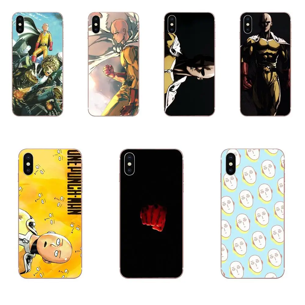 Аниме One Punch Man Saitama для Apple IPhone X XS Max XR 4 4s 5 5C 5S SE 6 6S 7 8 Plus TPU Модный чехол | Мобильные