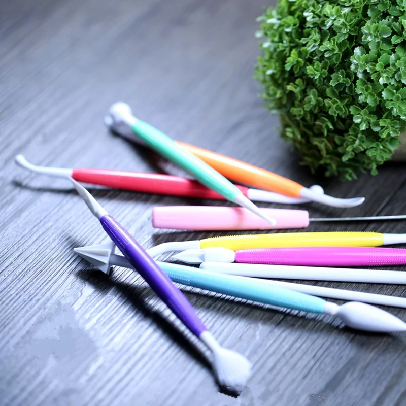 8 шт./компл. полипропиленовая пластиковая помадка украшение для торта цветок