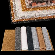 1 шт., моющаяся блестящая художественная Подушка для ногтей, подушка 40X24 см, модная Подставка для рук, складной маникюрный коврик для маникюра, столовые коврики, инструмент 1118