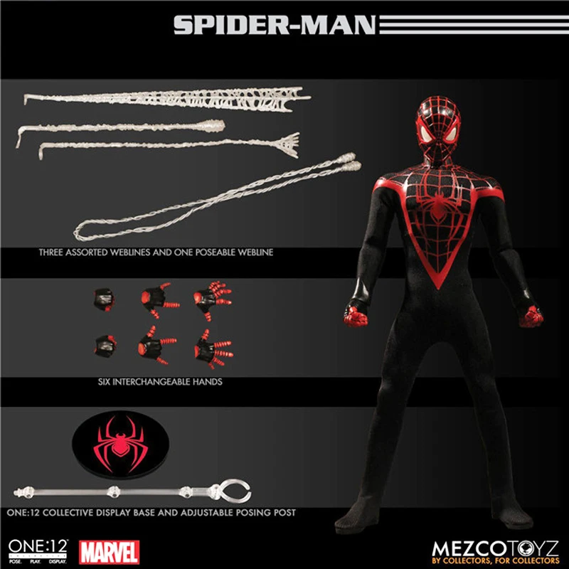 Marvel Mezco One 12 супер герой Человек-паук фигурка человека-паука модель игрушки кукла