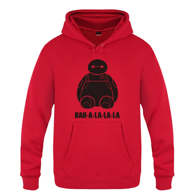 HOY HET BAYMAX BAH-A-LA-LA-LA Большой Герой 6 толстовки мужские мужские пуловеры флисовые толстовки с капюшоном - Цвет: HOY HET