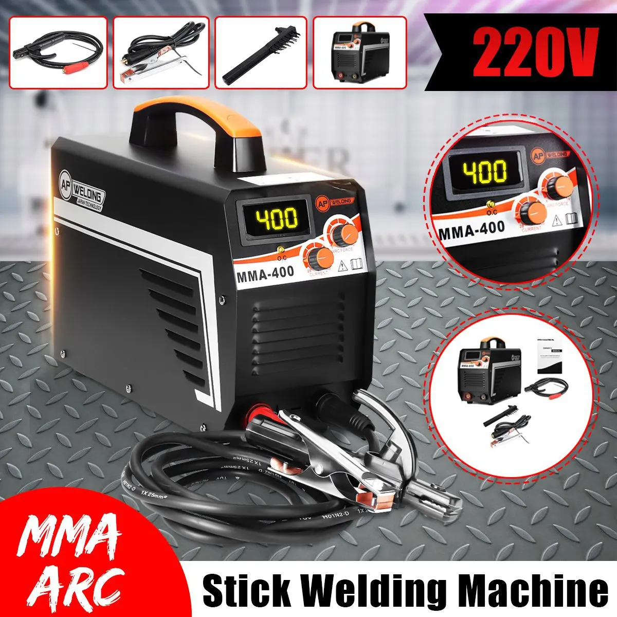 

Mini MMA IGBT Inverter Arc Electric Welding Machine 220V Digital Display MMA Arc Stick Welders For Welding Working Machine Tools
