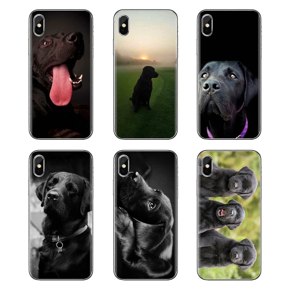 hello Black Lab Labrador puppy Dog For Samsung Galaxy S2 S3 S4 S5 MINI S6 S7 edge S8 S9 Plus Note 2 3 4 5 8 Coque Fundas Housing |