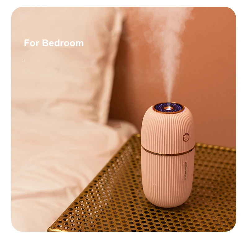 M Humidifier 300ML Ultrasonic USB Aroma Essential Oil Diffuser Romantic Color Night Lamp Mist Maker Humidificador Portable